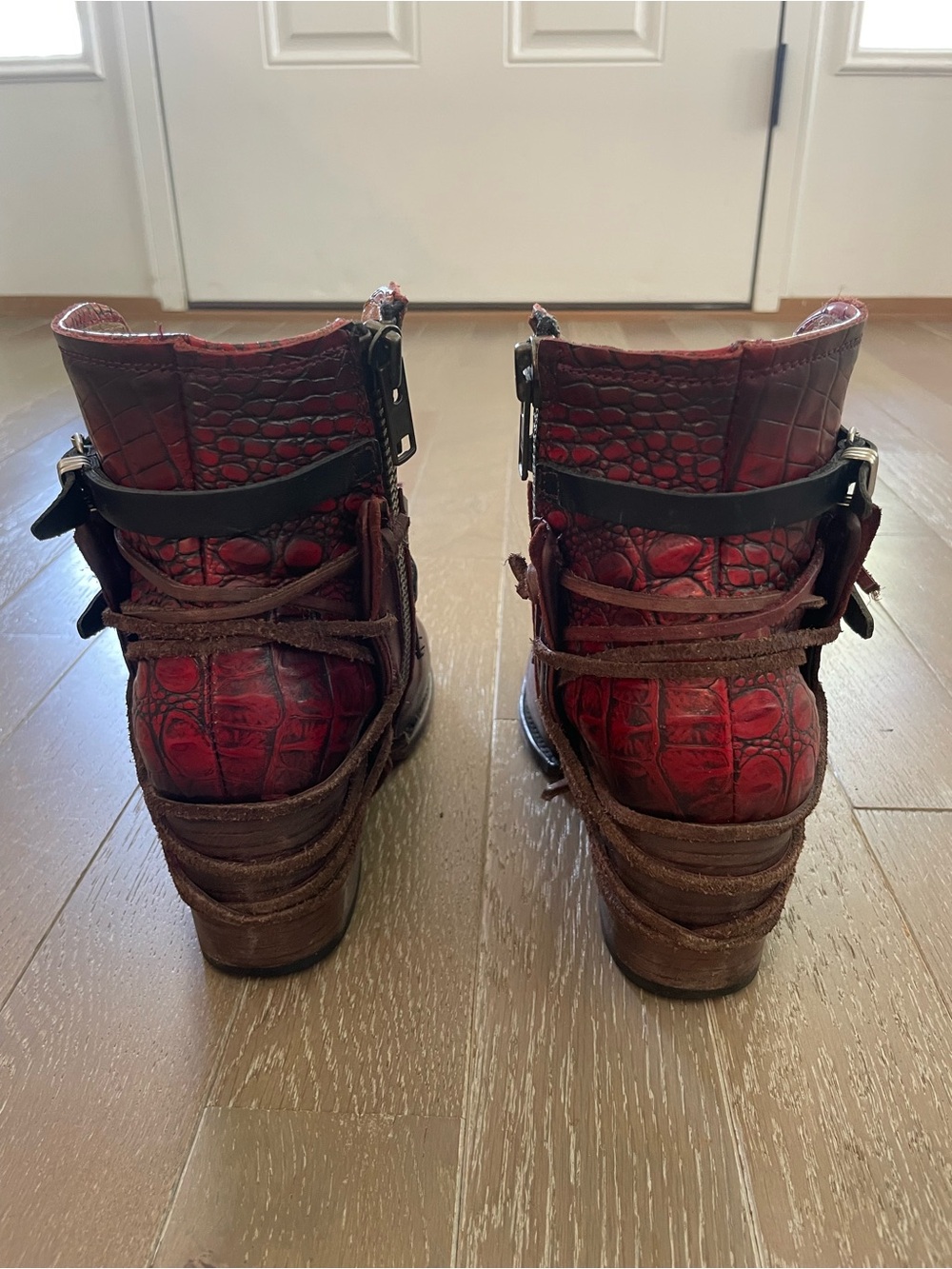 Freebird by Steven CRUE Leather Lace-Up Ankle Boots - Picture 6 of 11